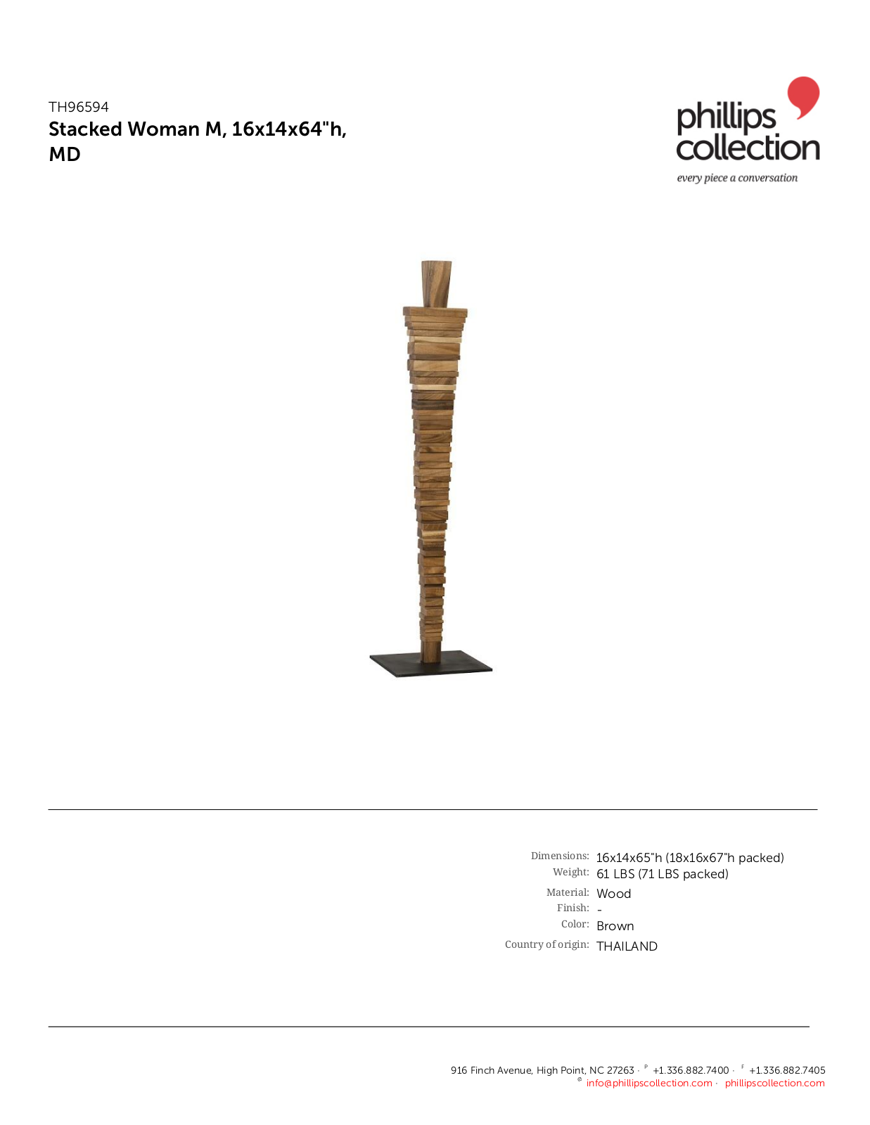Phillips Collection TPC10994 Specifications - ManualMachine.com