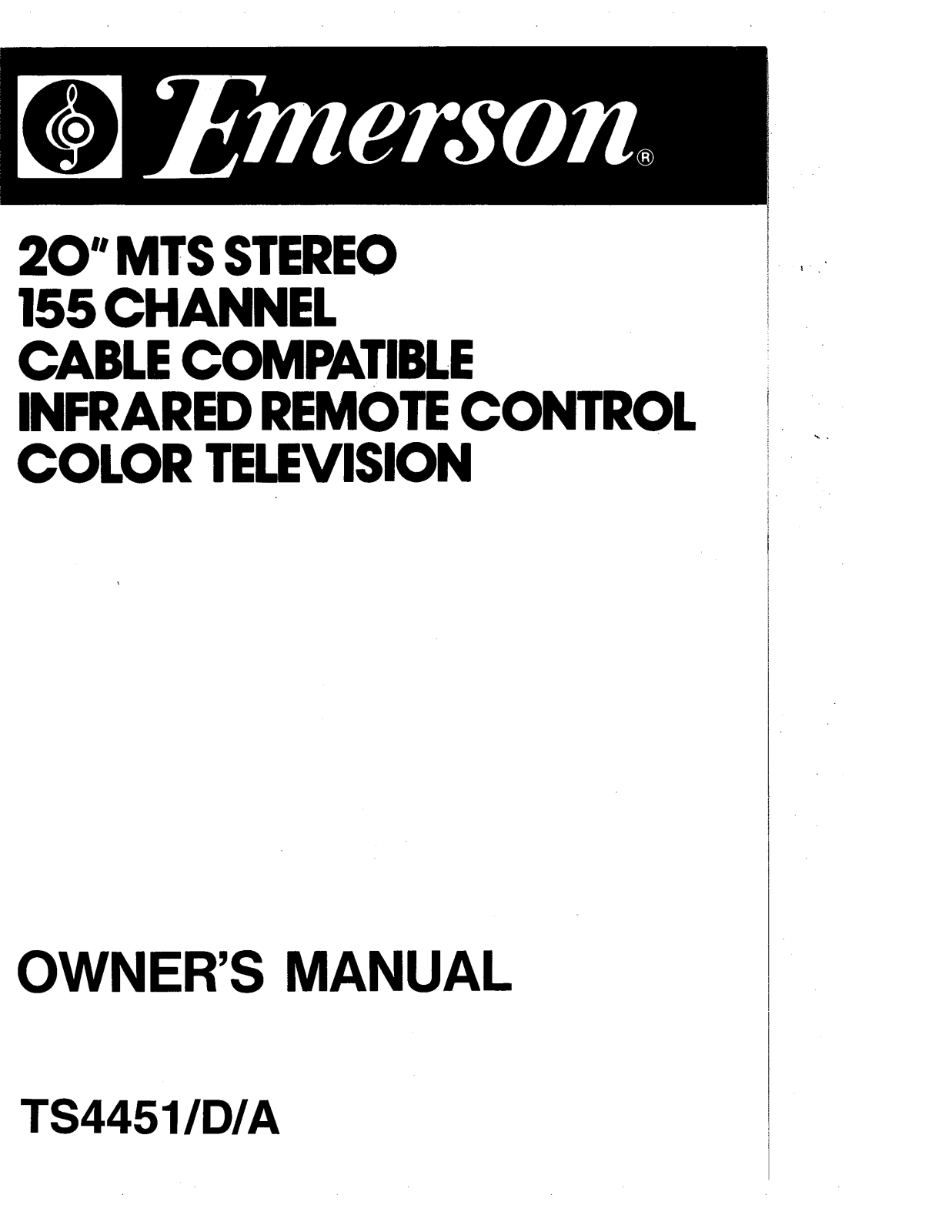 EMERSON TS4451 User Manual
