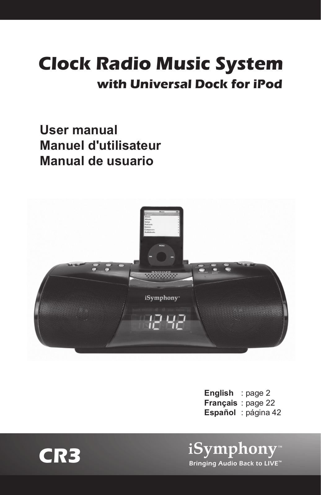 iSymphony CR3 User Manual - ManualMachine.com