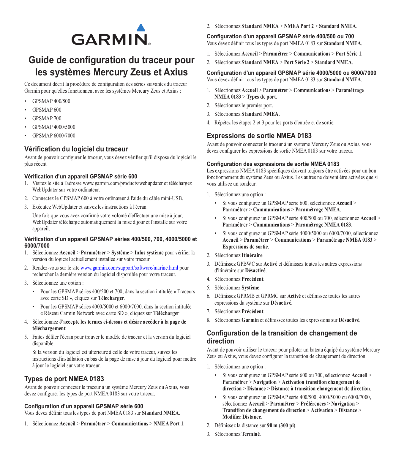 Garmin GPSMAP 521, GPSMAP 6208, GPSMAP 5208, GPSMAP 7012, GPSMAP 720 Installation manual