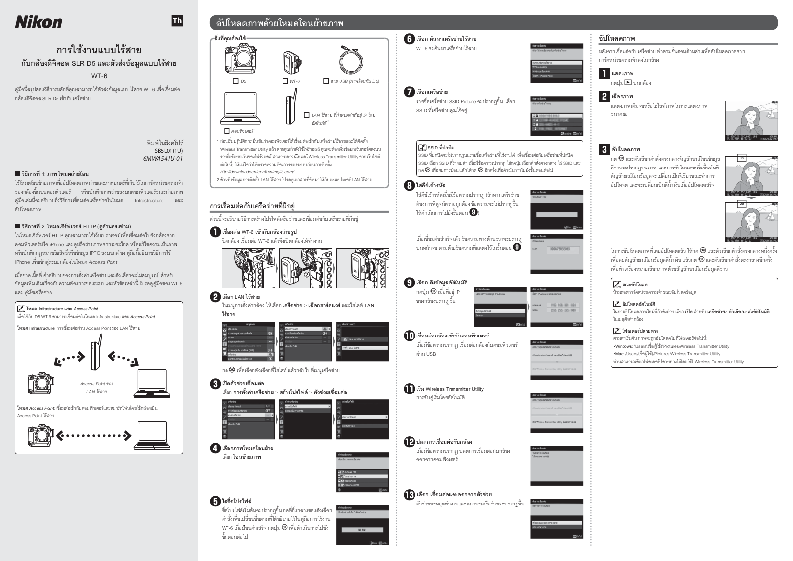 Nikon WT-6 Network Manual