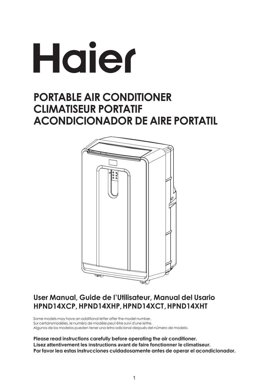 Haier HPND14XHTN1, HPND14XHT, HPND14XHP, HPND14XCTN1, HPND14XCT-EN1 Owner’s Manual