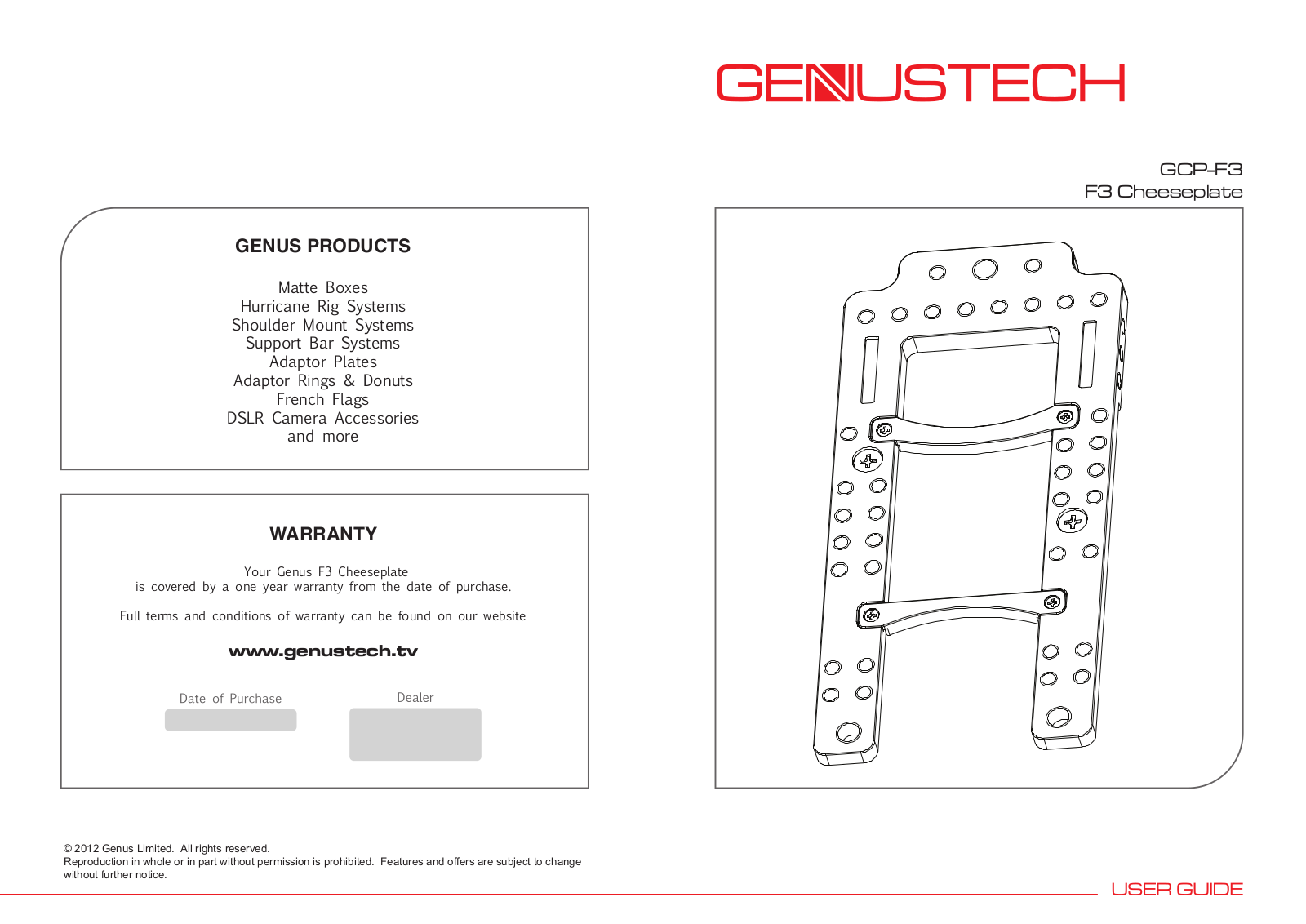 Genustech GCP-F3 User manual - ManualMachine.com