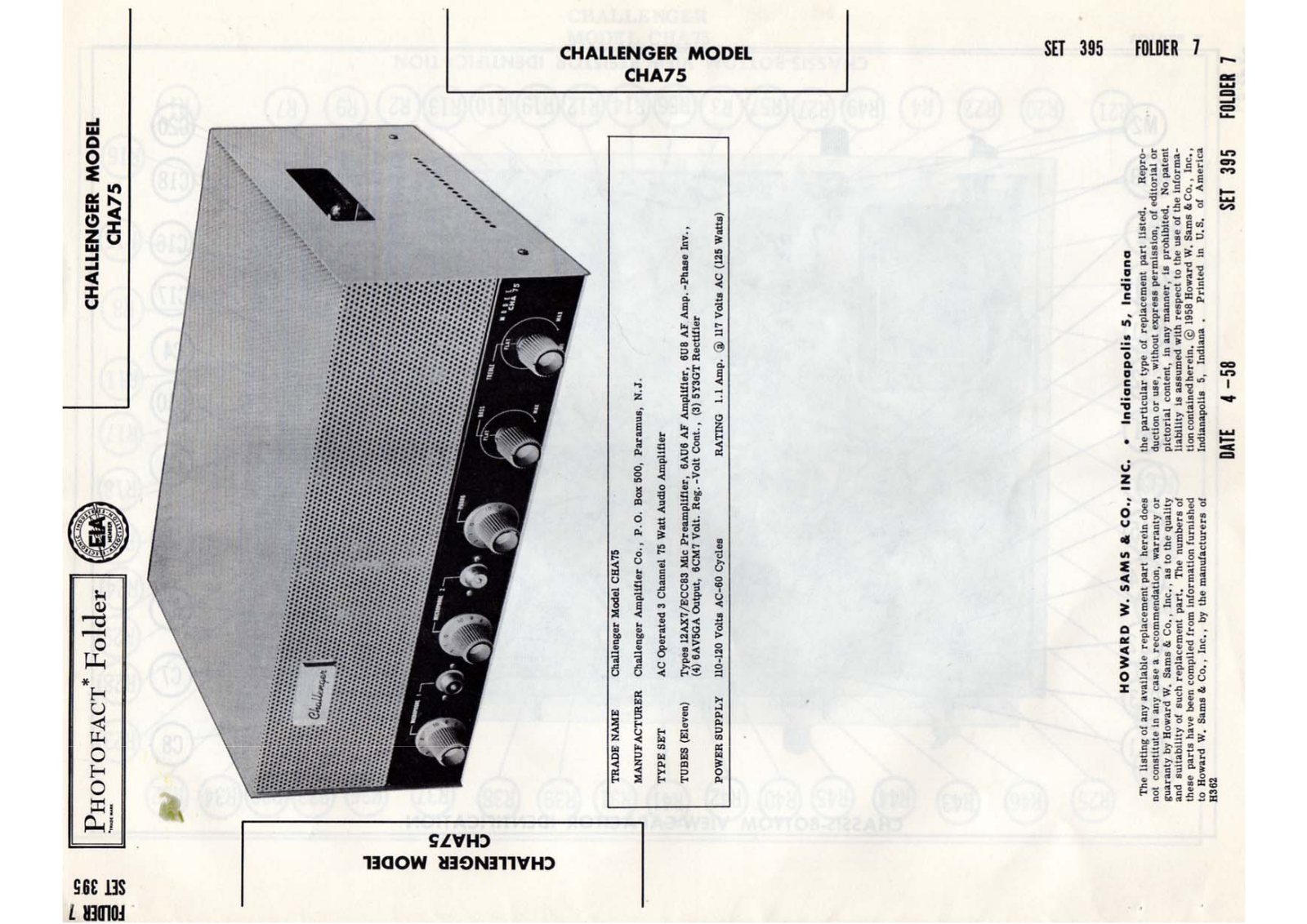 Bogen CHA75 Operating Manual