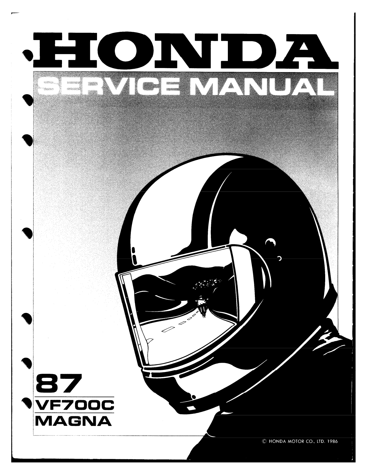 Honda VF700C Magna 1987 Service Manual 87mag 00