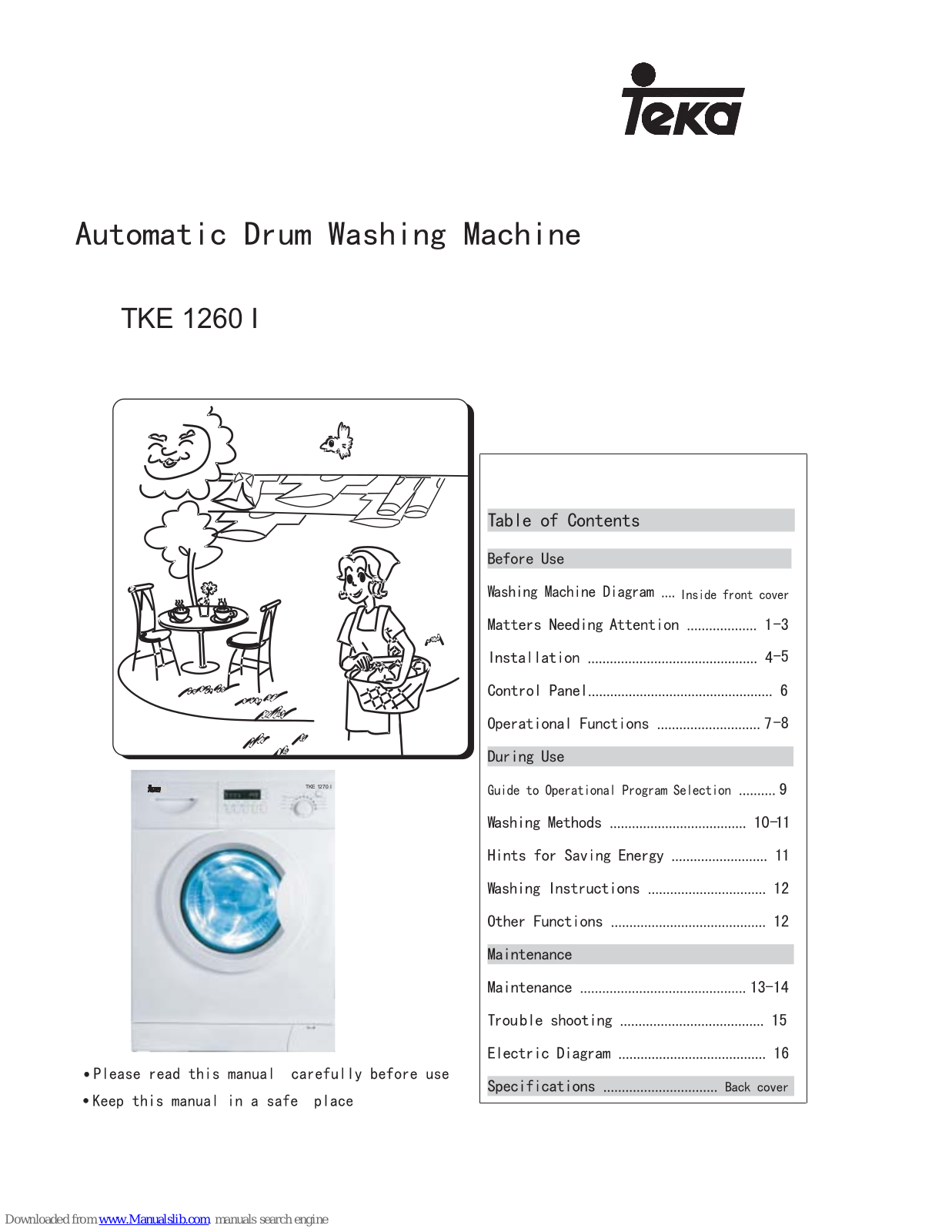 Teka TKE 1260 I User Manual