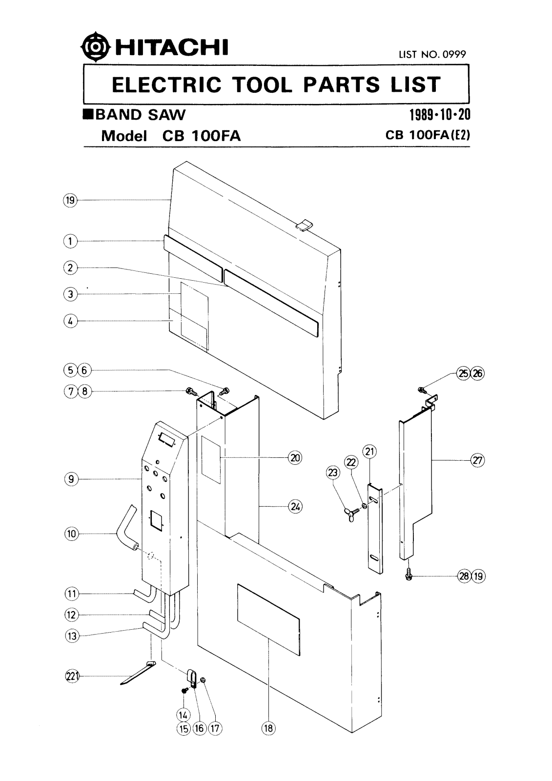 Hitachi CB100FA User Manual