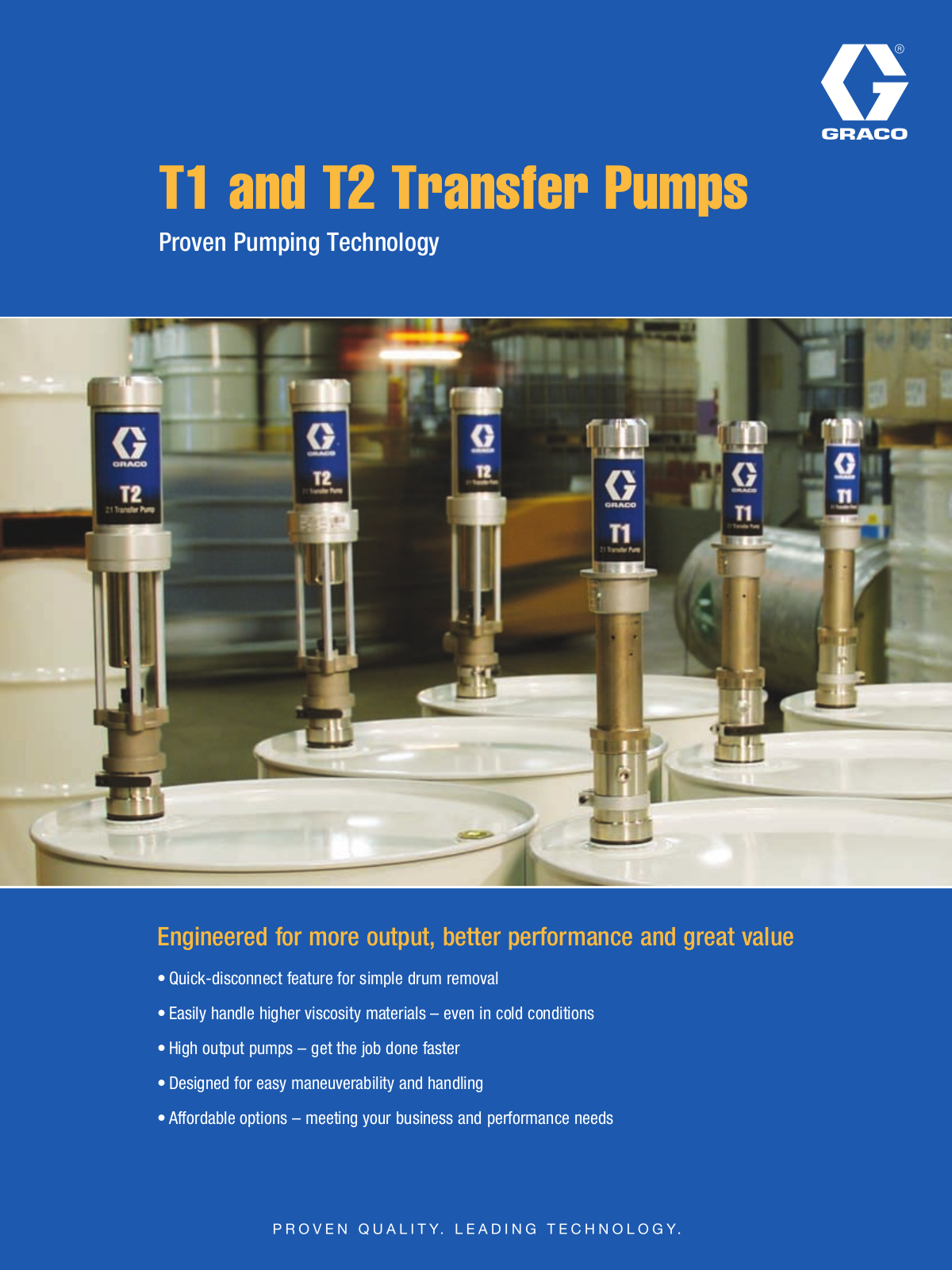 Graco T1 and T2 Transfer Pumps User Manual