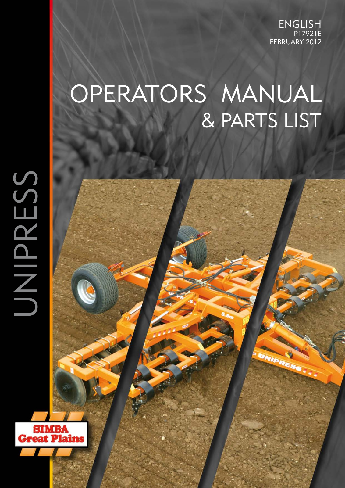 Great Plains P17921E Operator Manual