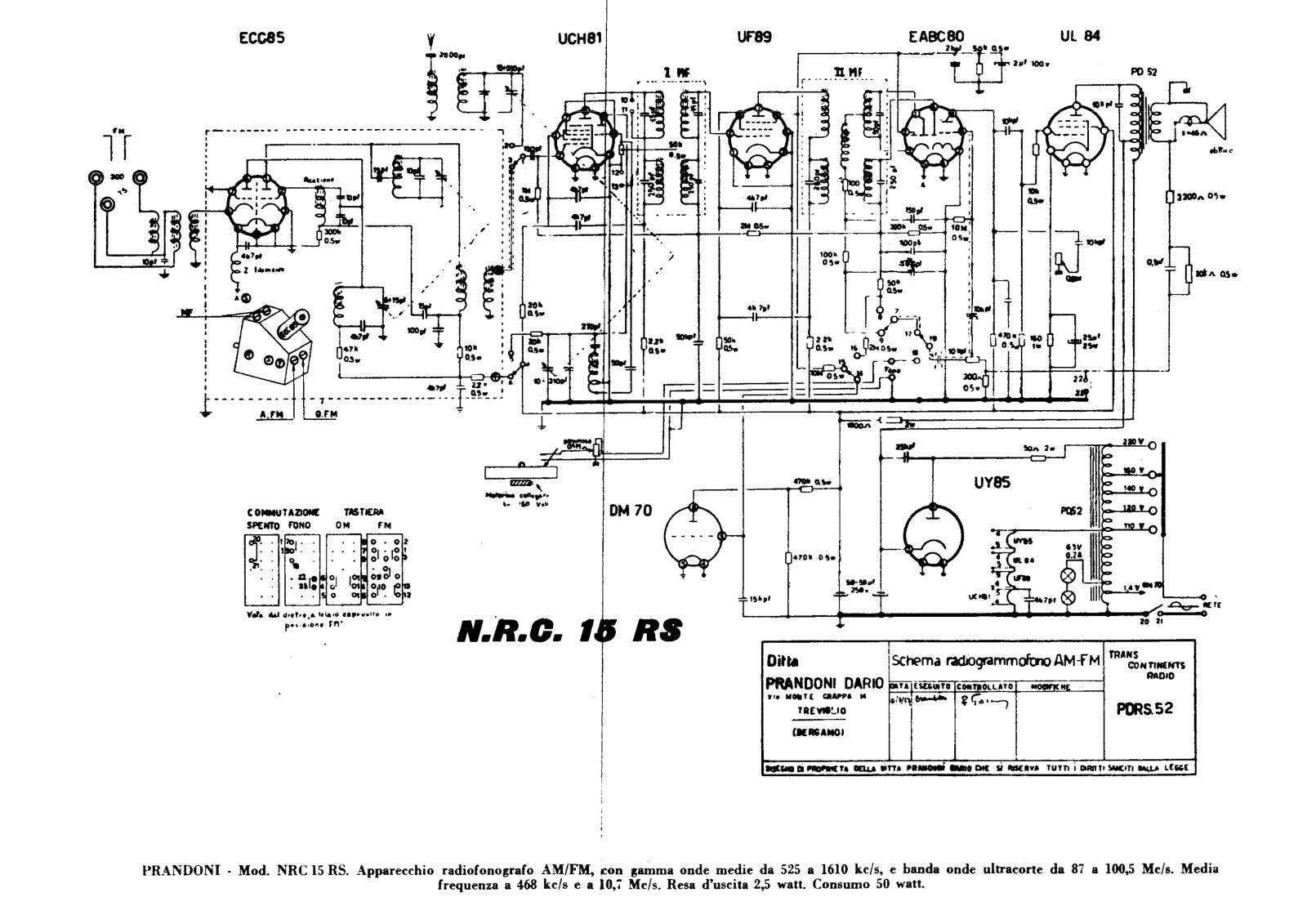 Trans Continents Radio nrc15rs schematic - ManualMachine.com