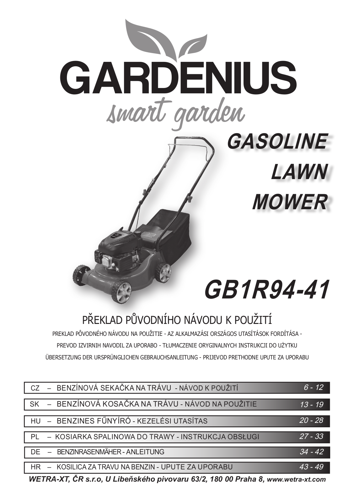 Gardenius GB1R94-41 User Manual