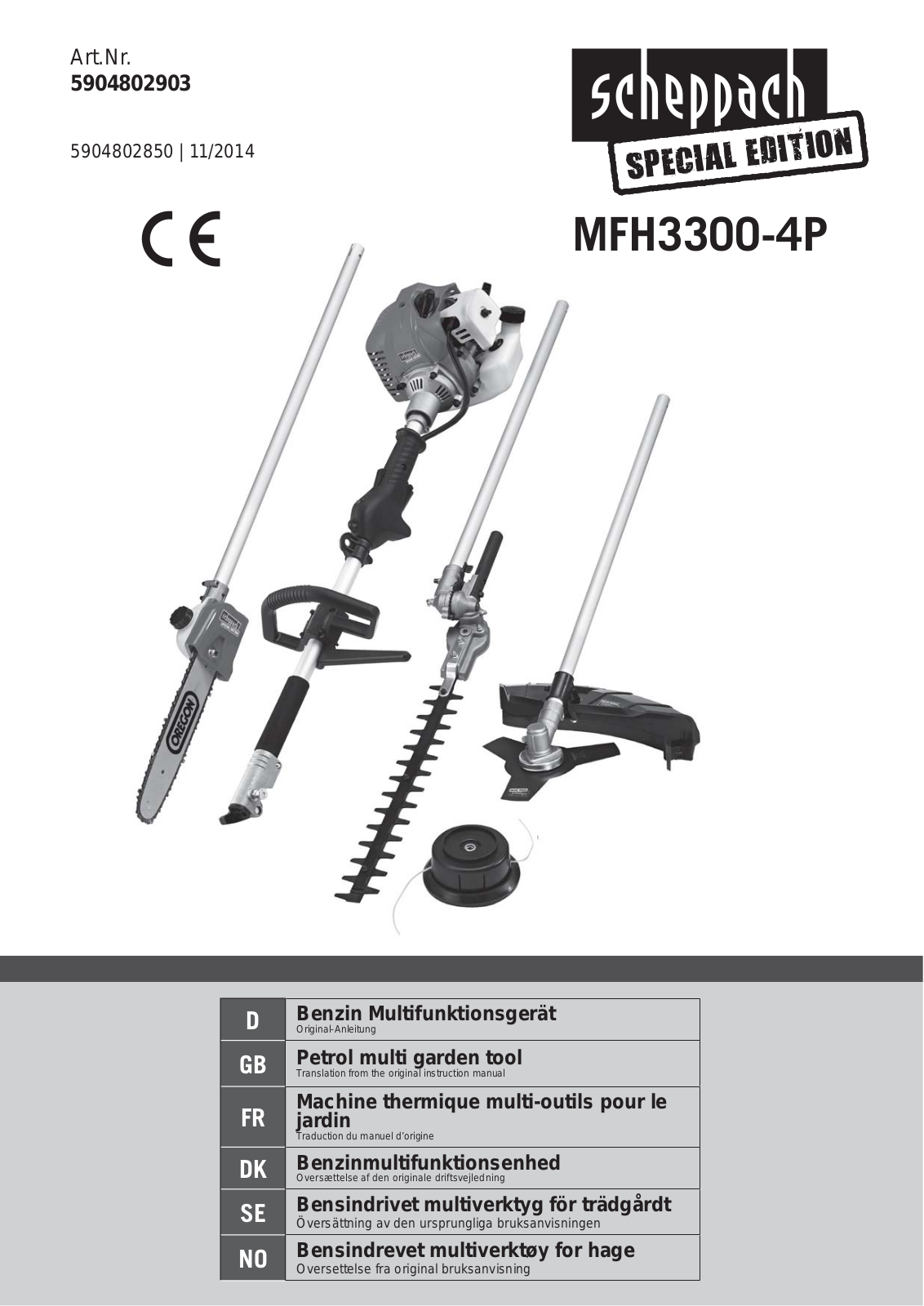 Scheppach MFH3300-4P User Manual