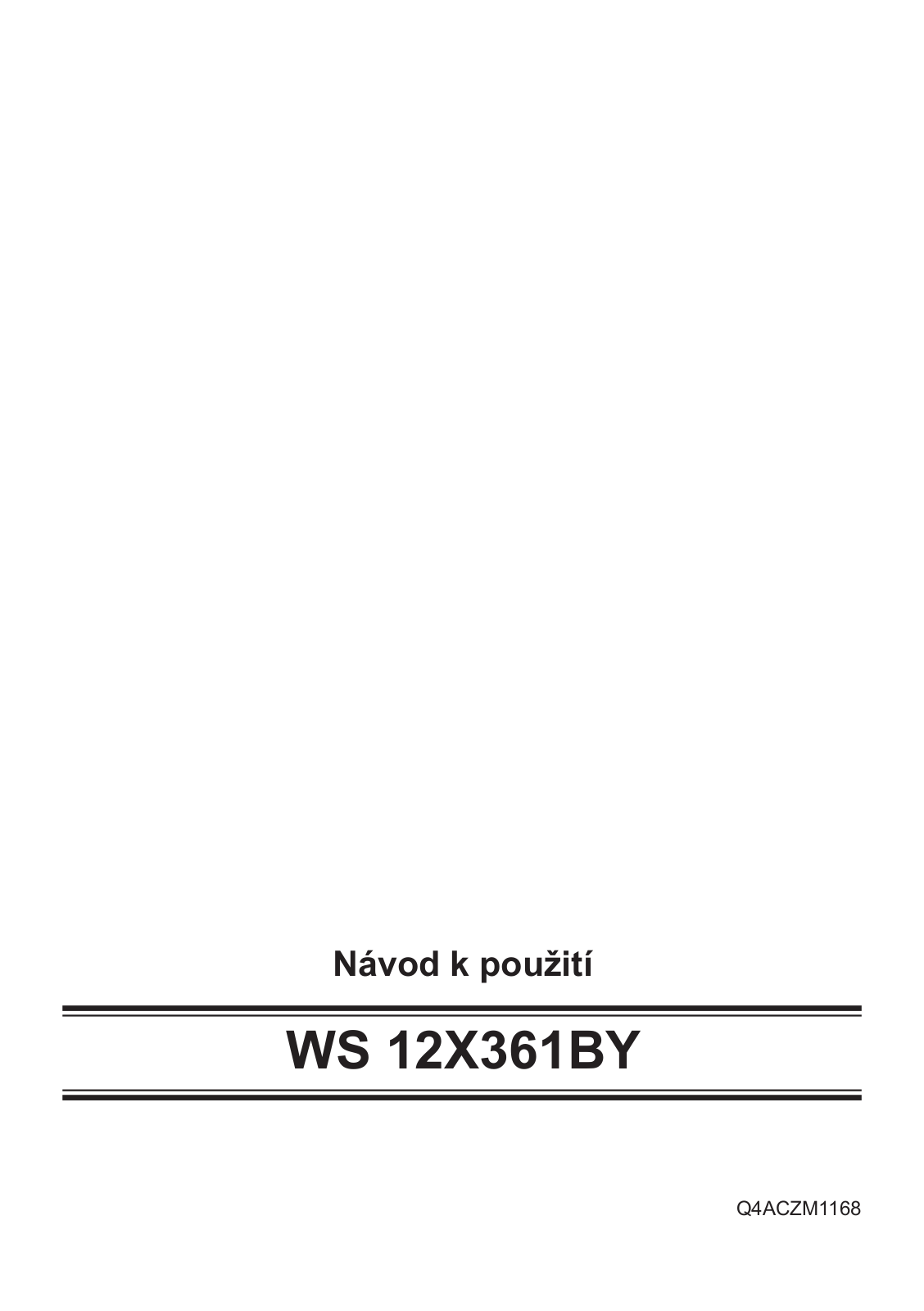 Siemens WS 12X361 BY User Manual