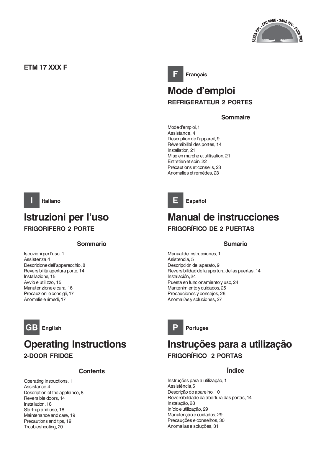 Hotpoint Ariston ETM17201F User Manual