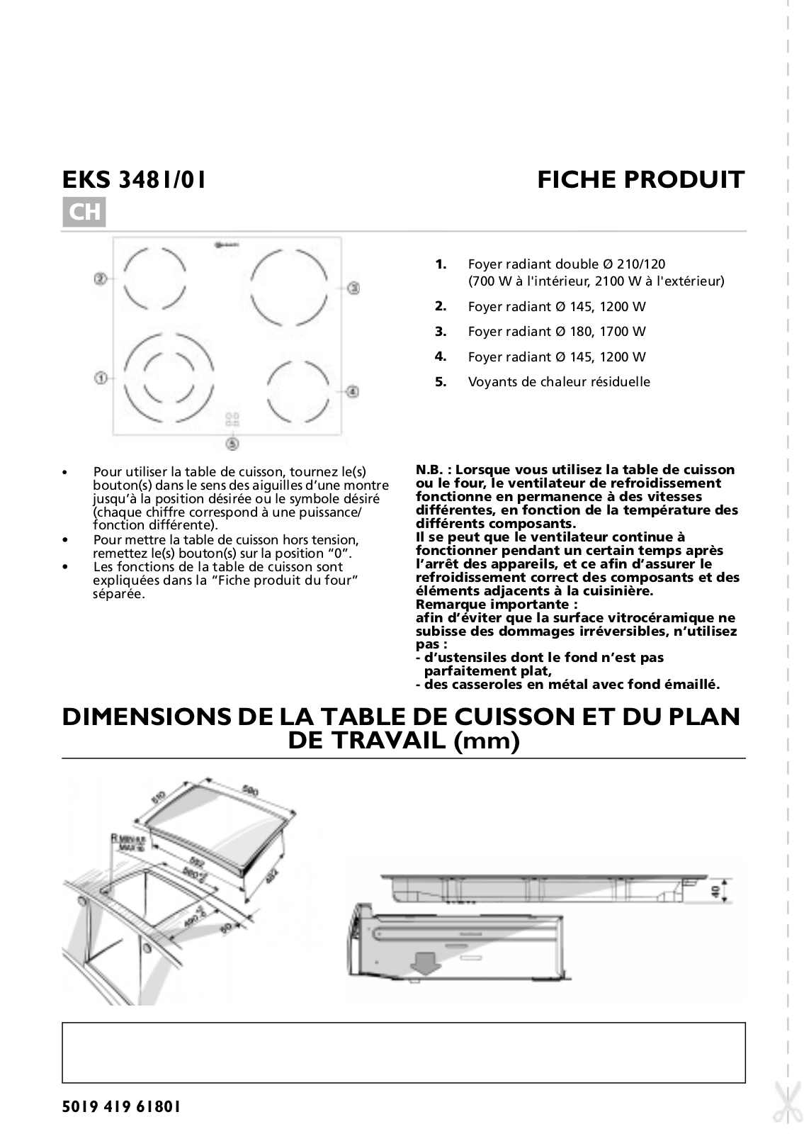 bauknecht EKS 3481/01 Product Manual