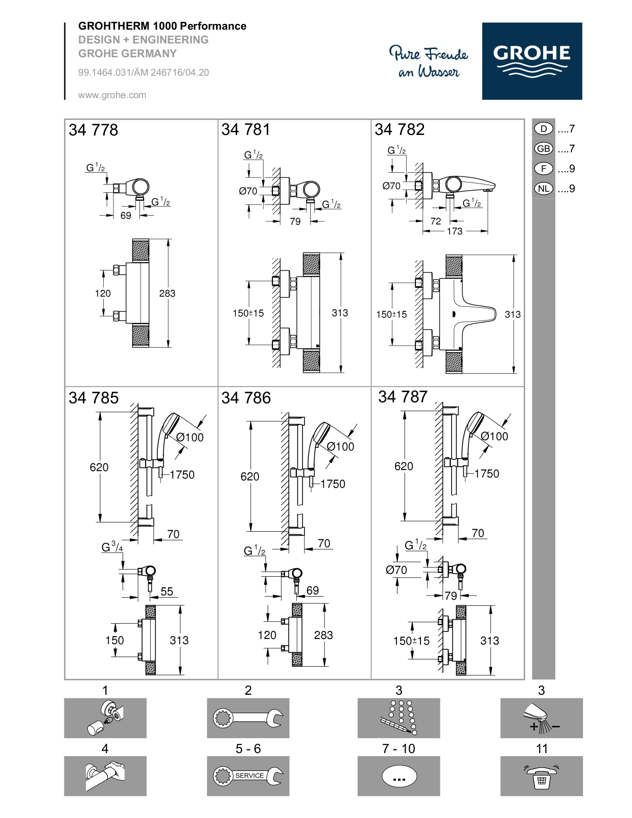 Grohe 34832000 Specification - ManualMachine.com
