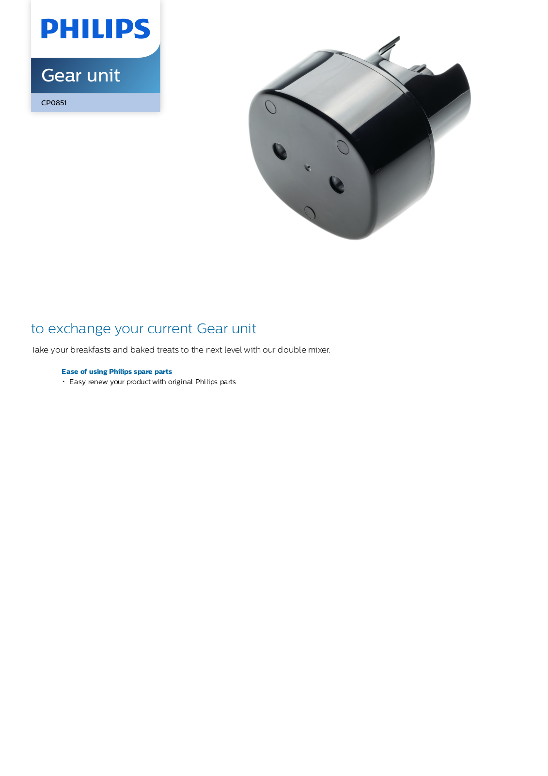 Philips CP0851/01 leaflet - ManualMachine.com