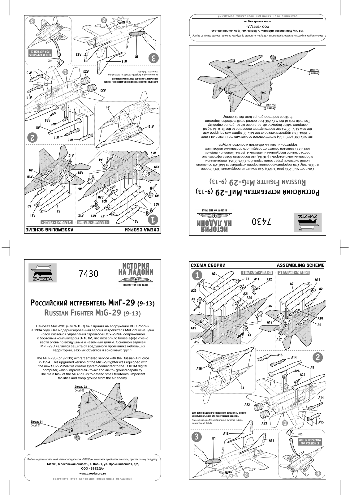 Zvezda MiG-29 User guide - ManualMachine.com