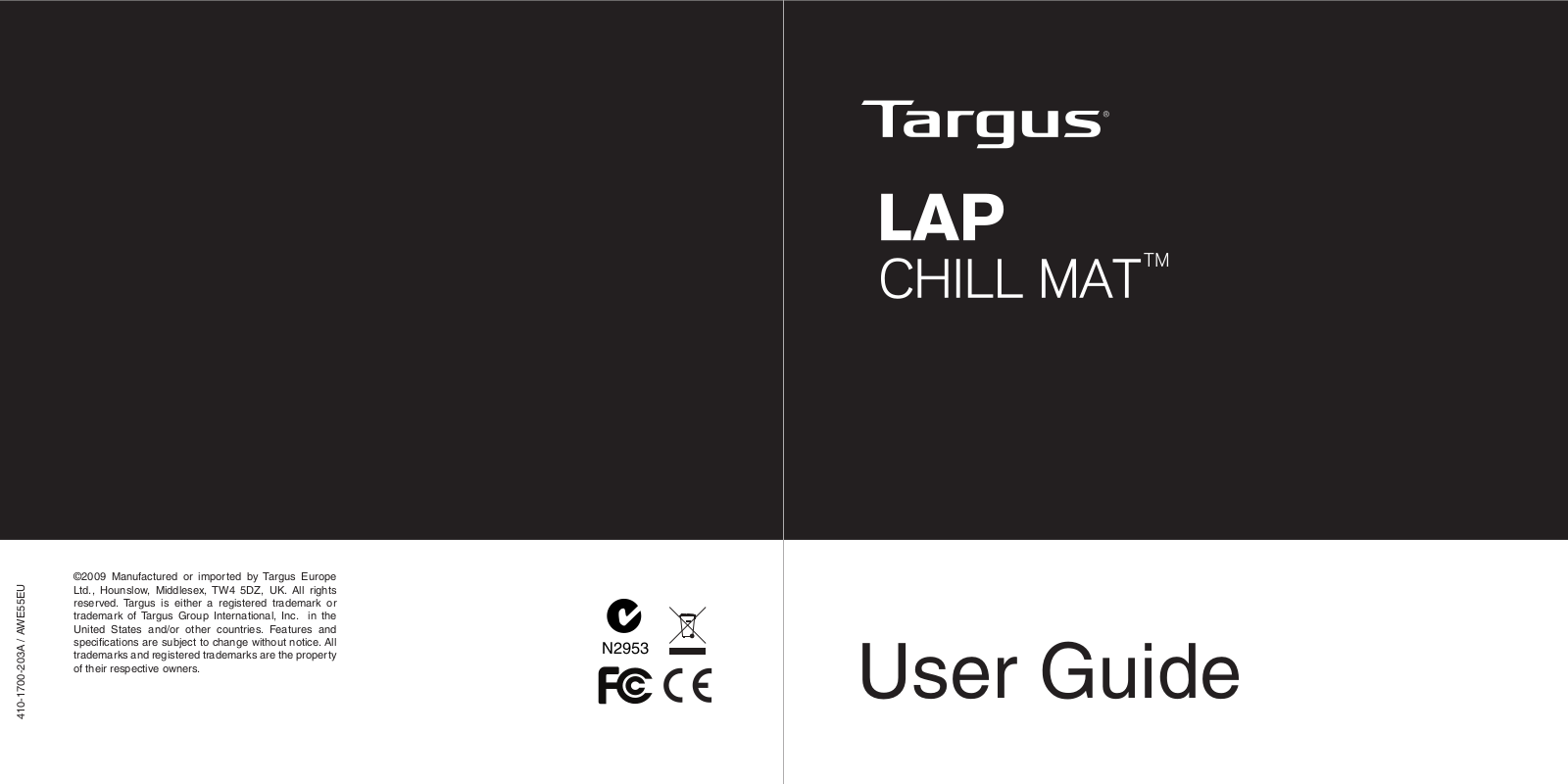 Targus LAP CHILL MAT User Manual