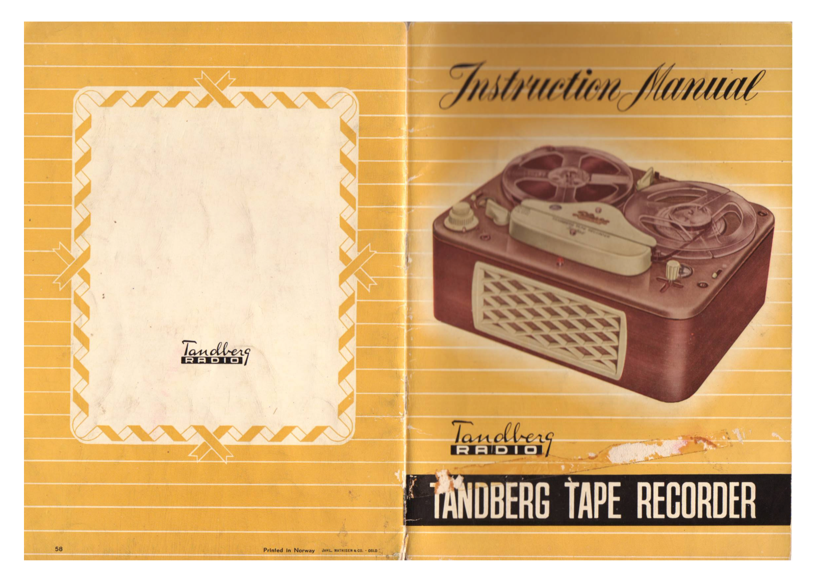 Tandberg 5 Stereo Quadruple Owners manual