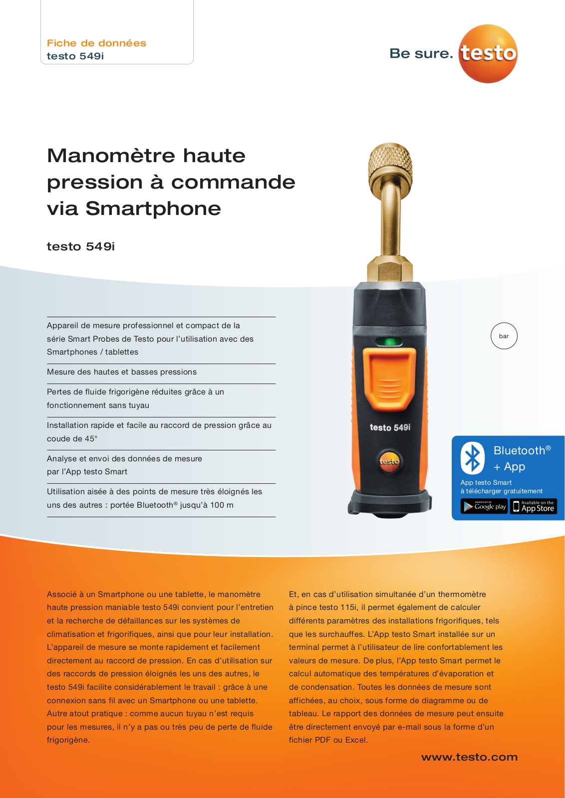 Testo 0560 2549 02 Specification