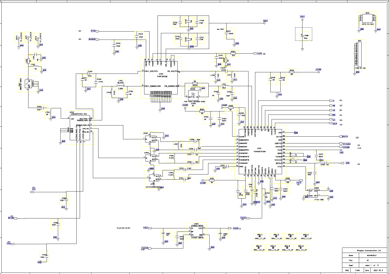 FLY E135TV Schematic