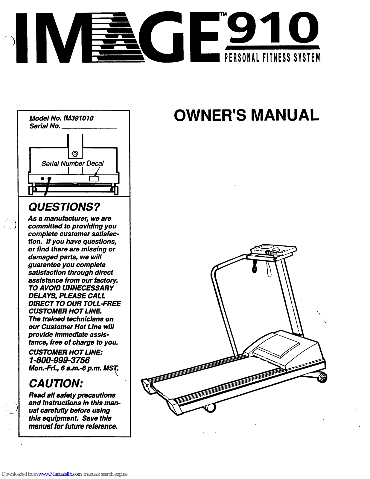 Image 910, IM391010 Owner's Manual