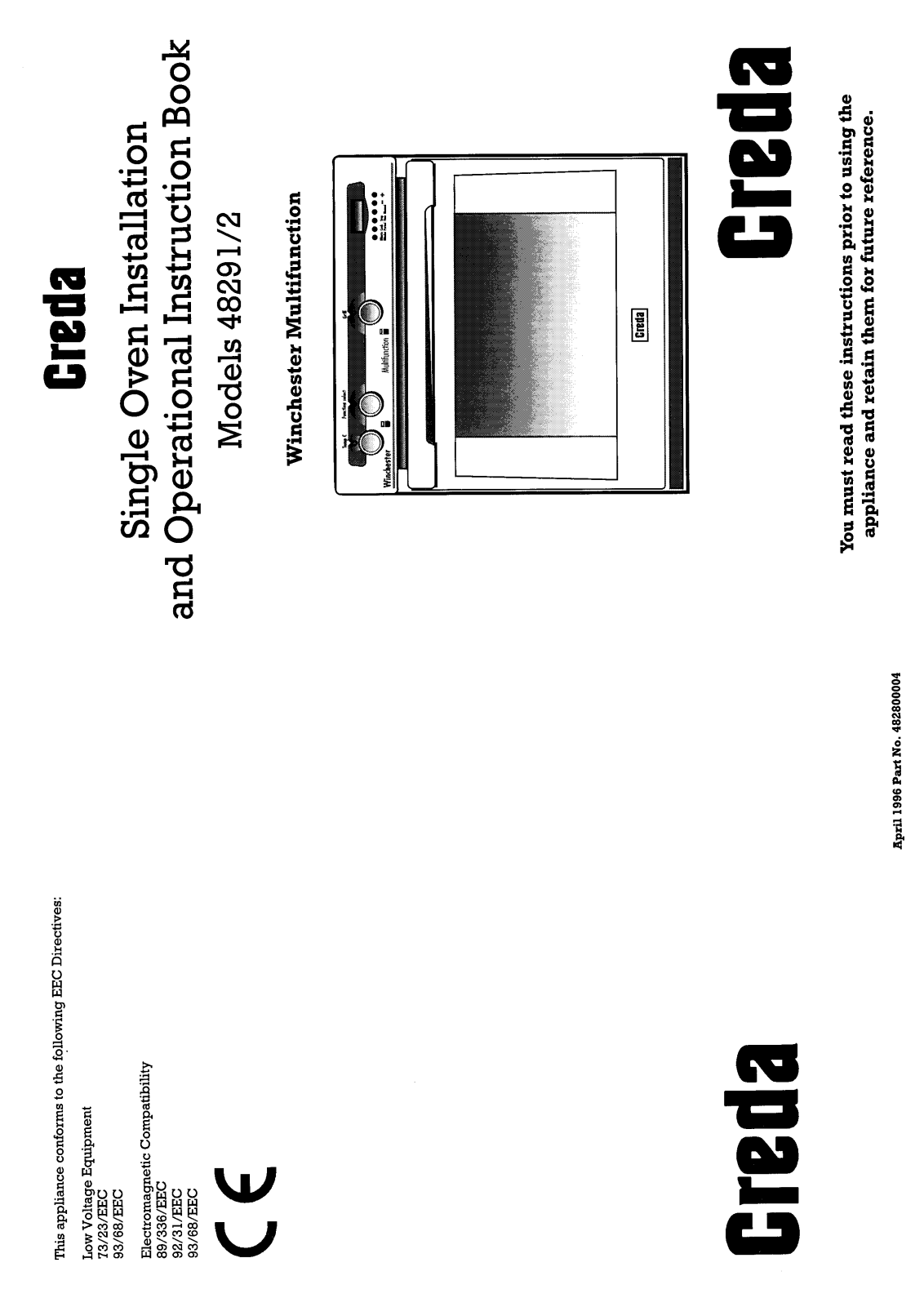 Creda HB48292 User Manual