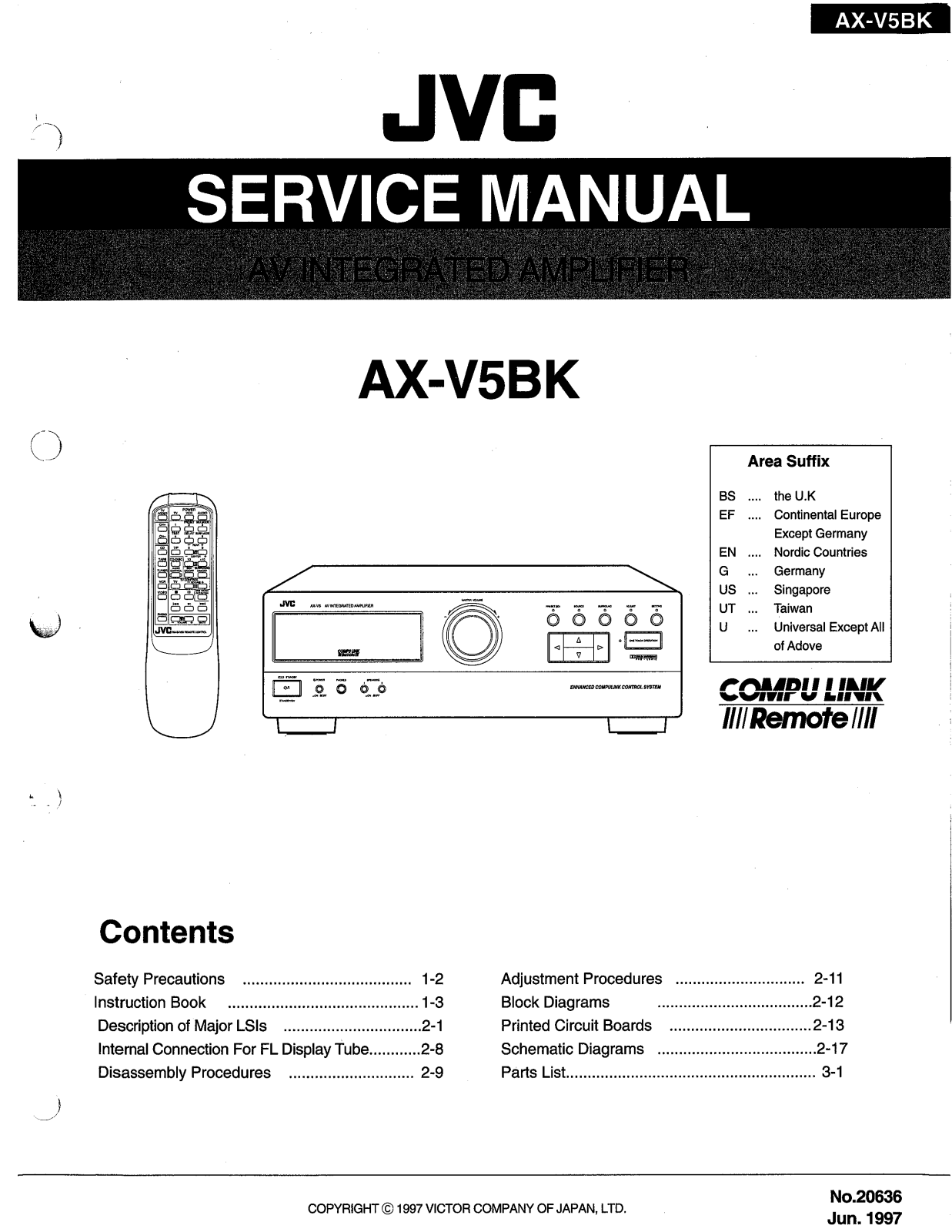 JVC AX-V5BK Service Manual