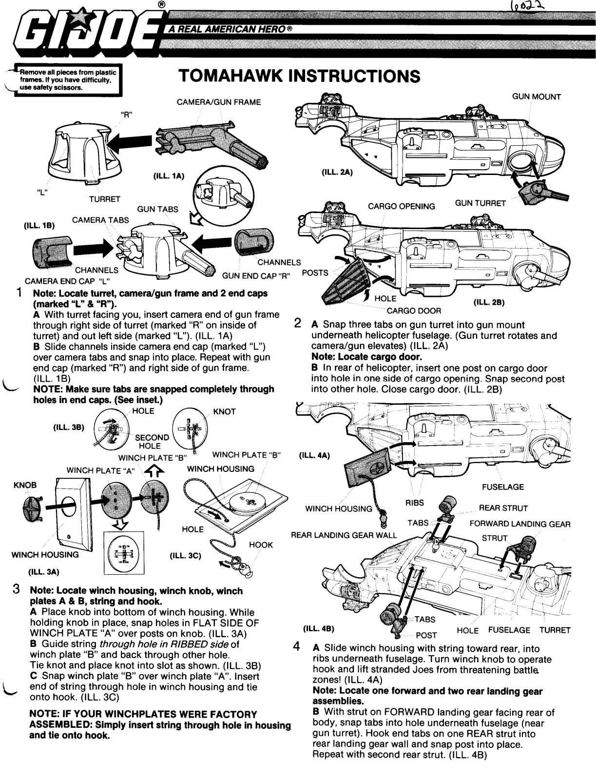 HASBRO GIJoe Tomahawk User Manual