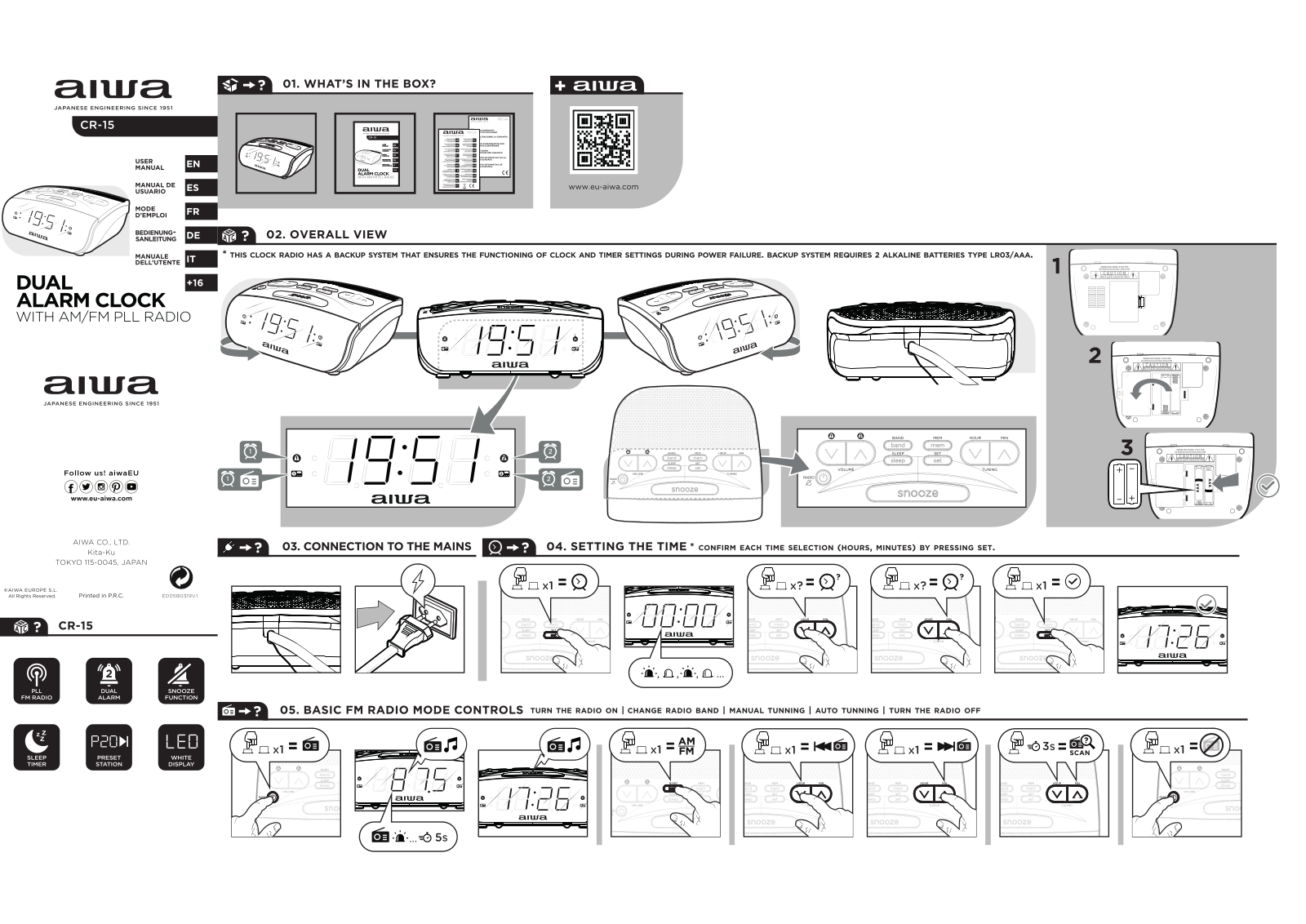 Aiwa CR-15 User guide - ManualMachine.com