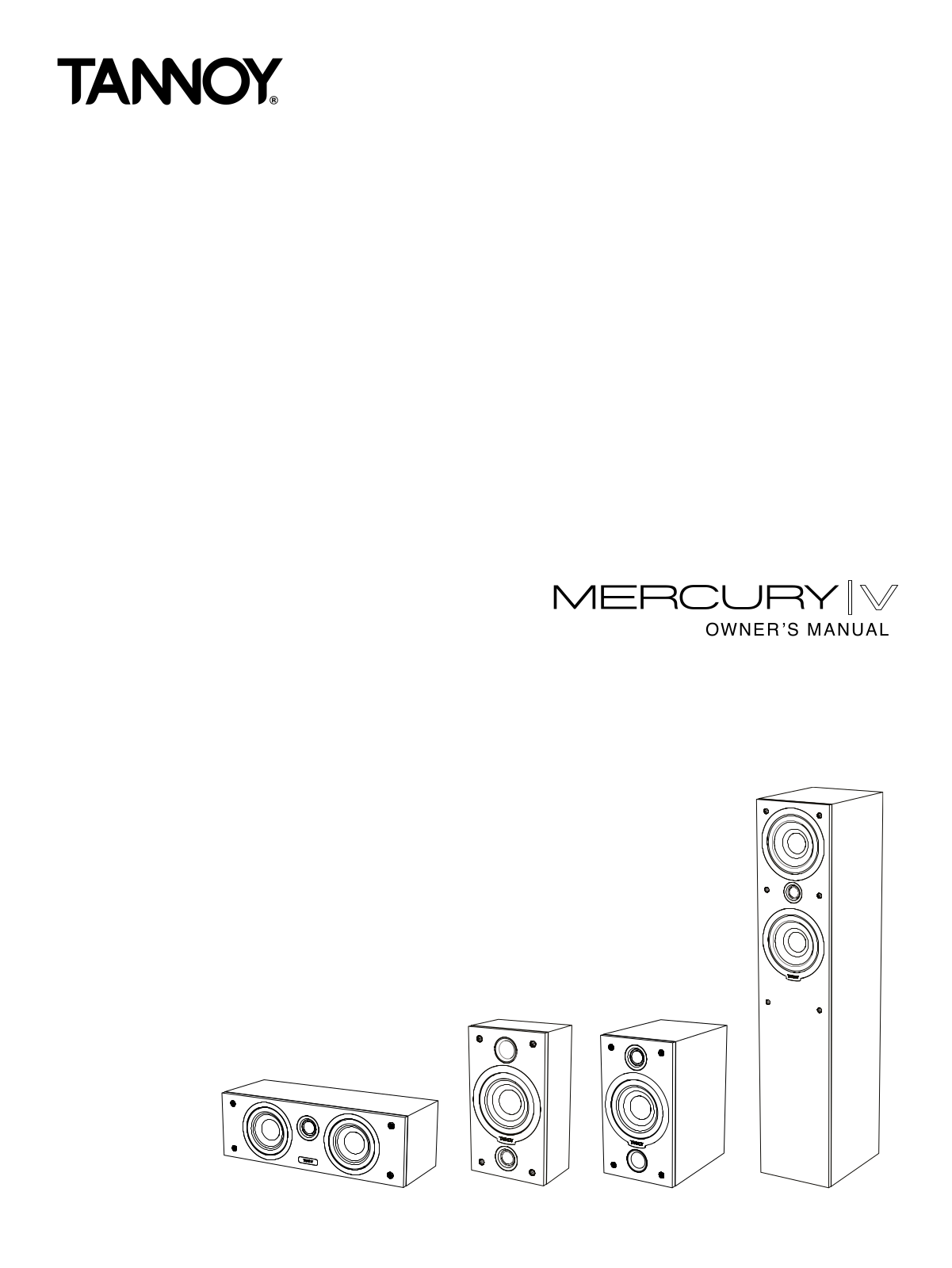 Tannoy Mercury V User Manual