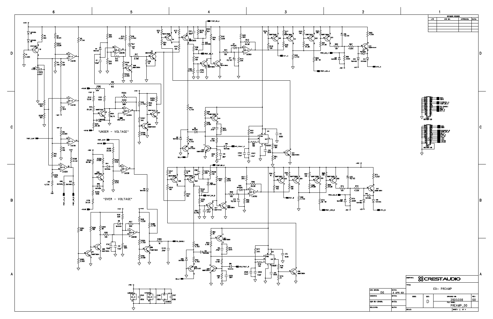 Crest Audio CD-3000 Schematic