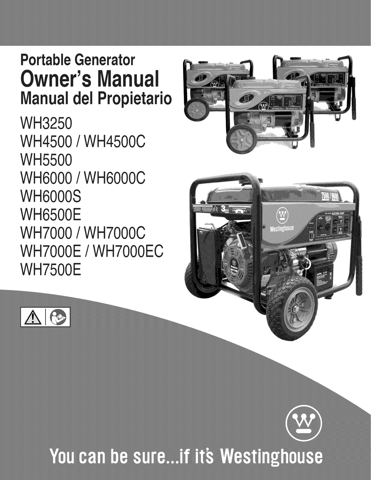 White-Westinghouse WH4500, WH7000E, WH7000, WH6000 Owner’s Manual