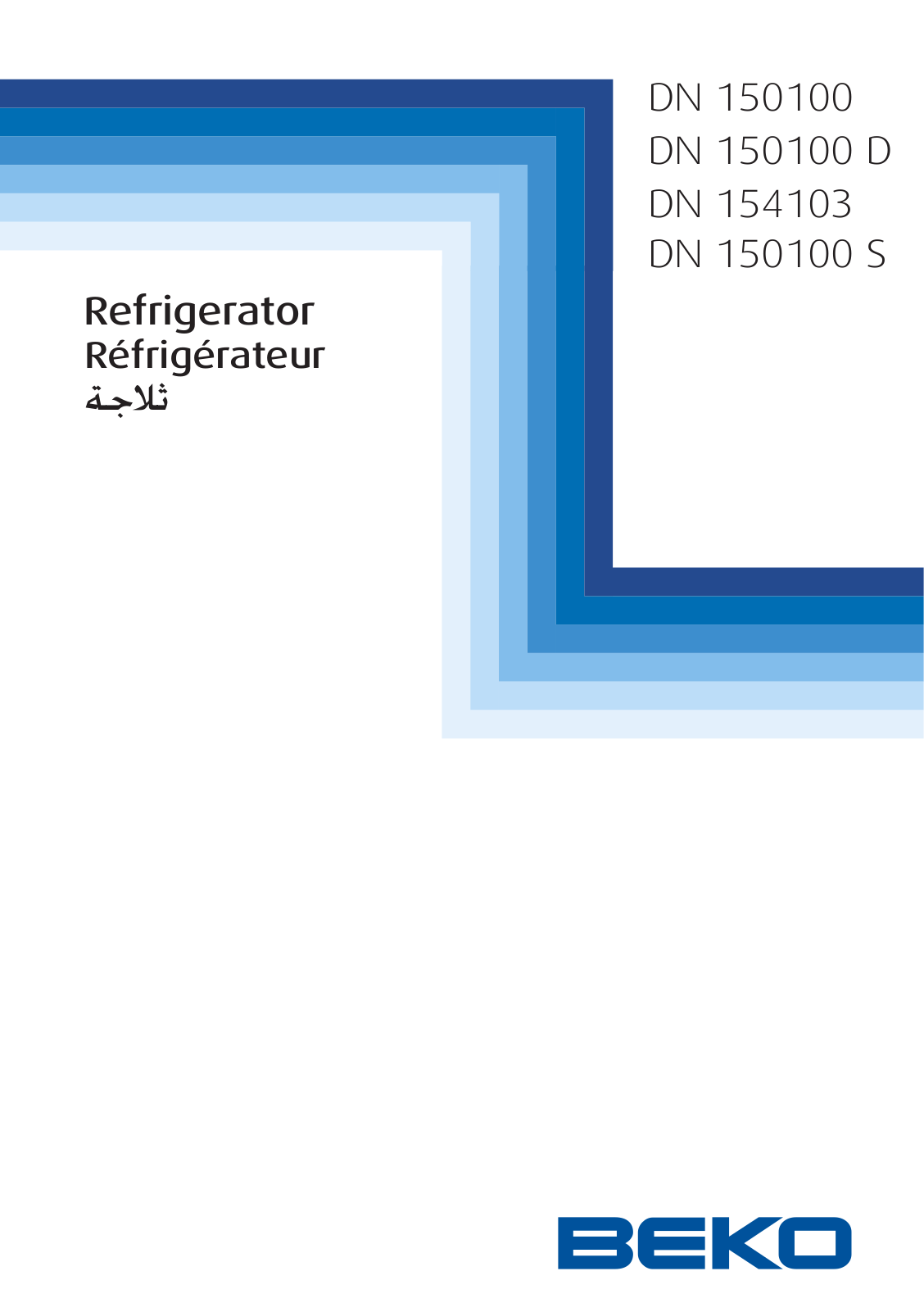 Beko DN 150100, DN 150100 D, DN 150100 S, DN 154103 User manual