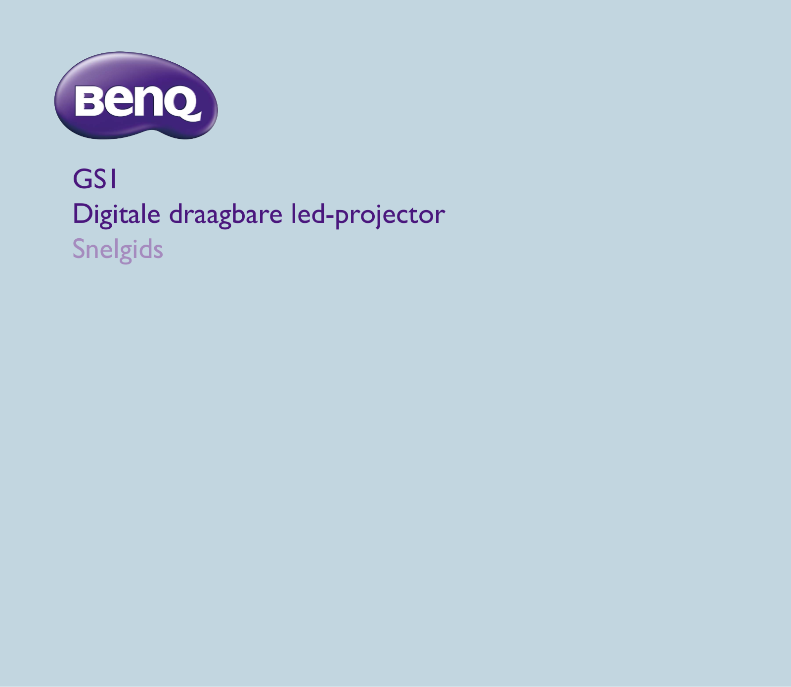 Benq GS1 User Manual