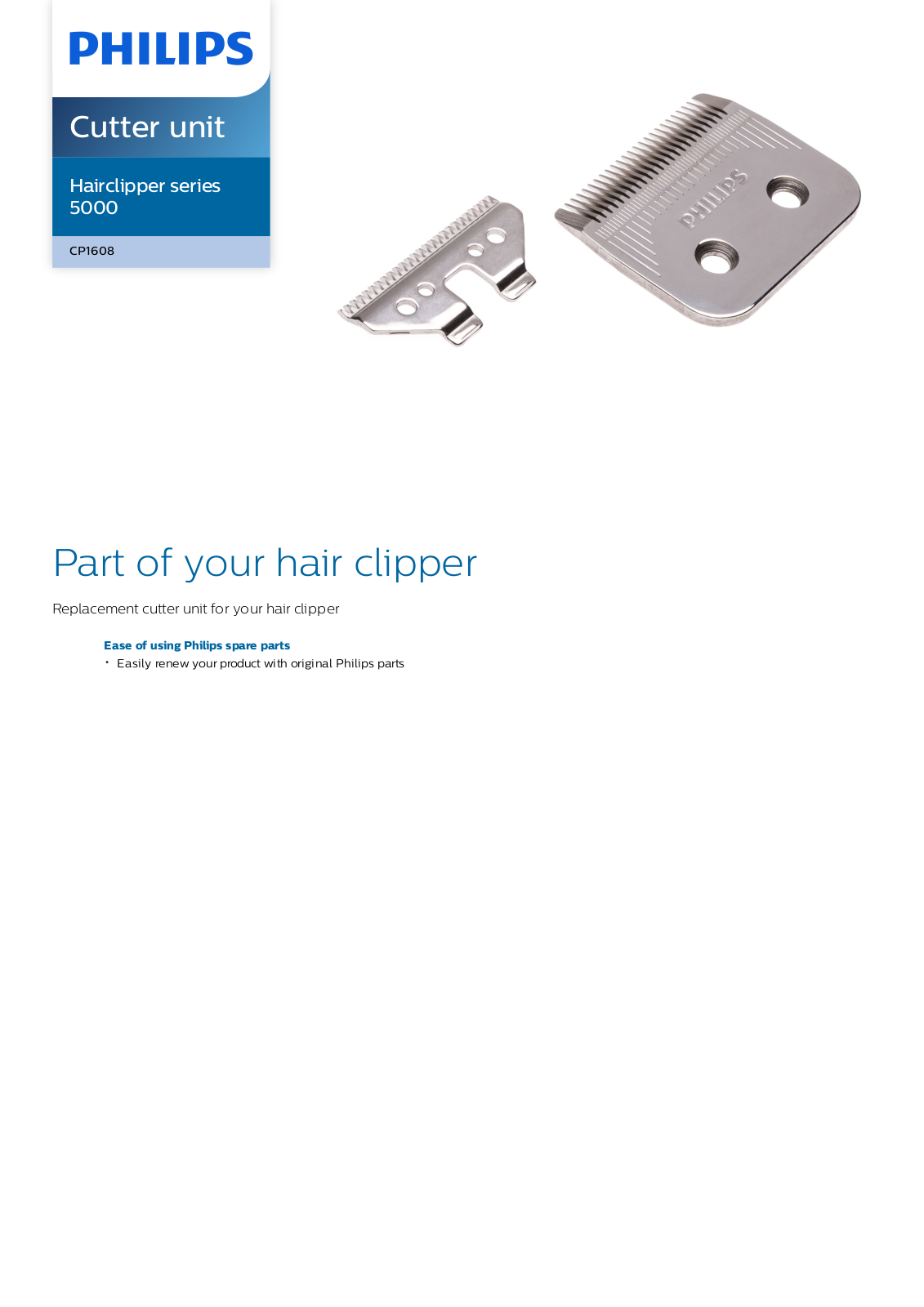 Philips CP1608/01 leaflet - ManualMachine.com