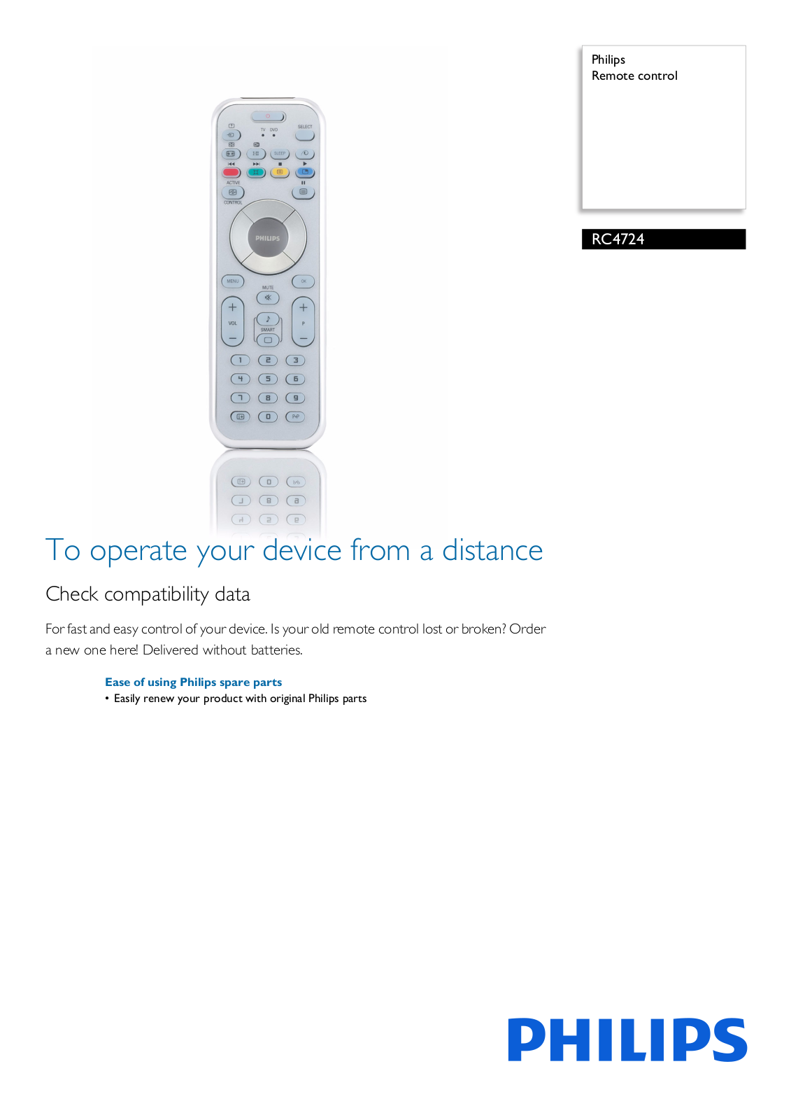 Philips RC4724/01 leaflet - ManualMachine.com