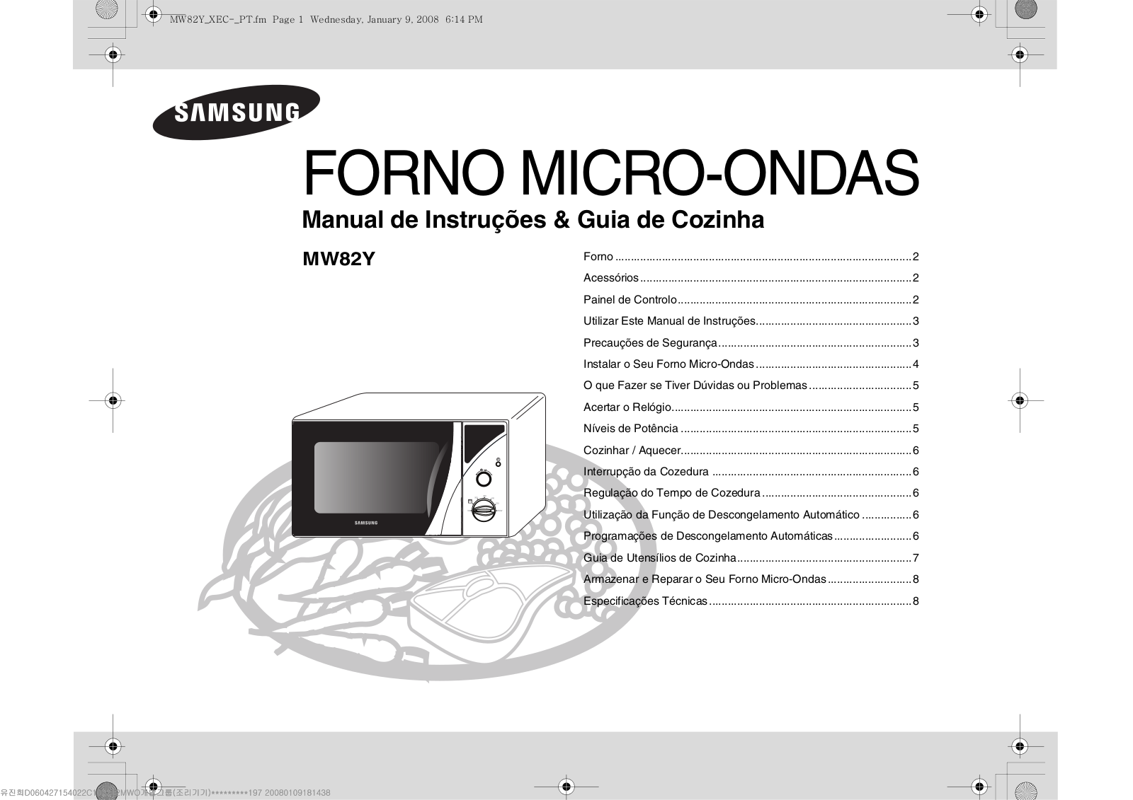 Samsung MW82Y User Manual