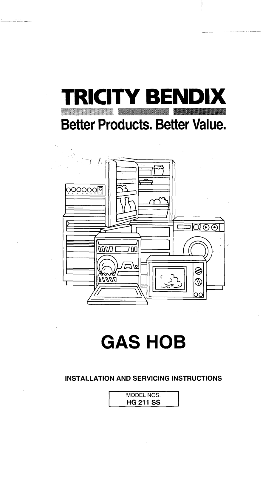 Tricity Bendix HG211SS Operating Instruction