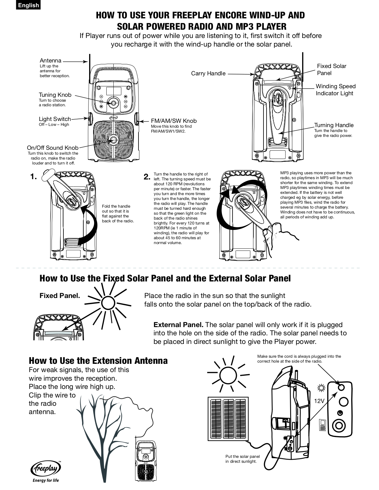 Freeplay Energy Encore Player User Manual