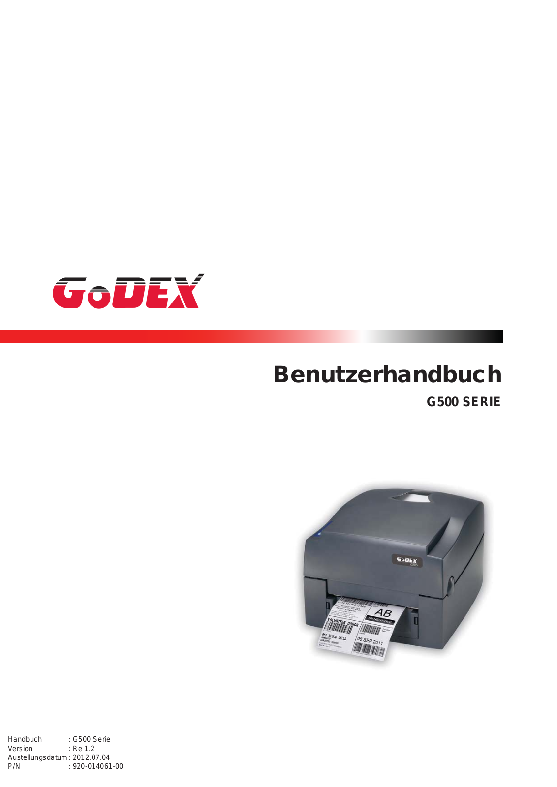 GoDEX G530 Service Manual