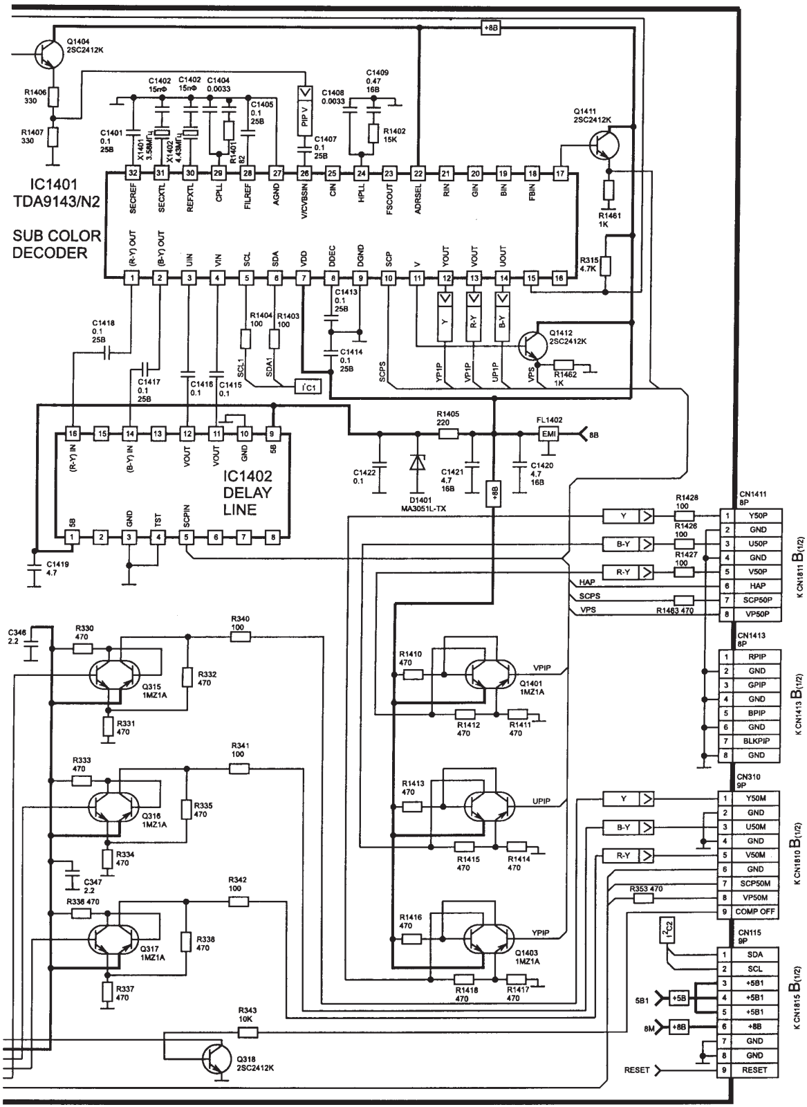 SONY KV28S4R Schematics List 8