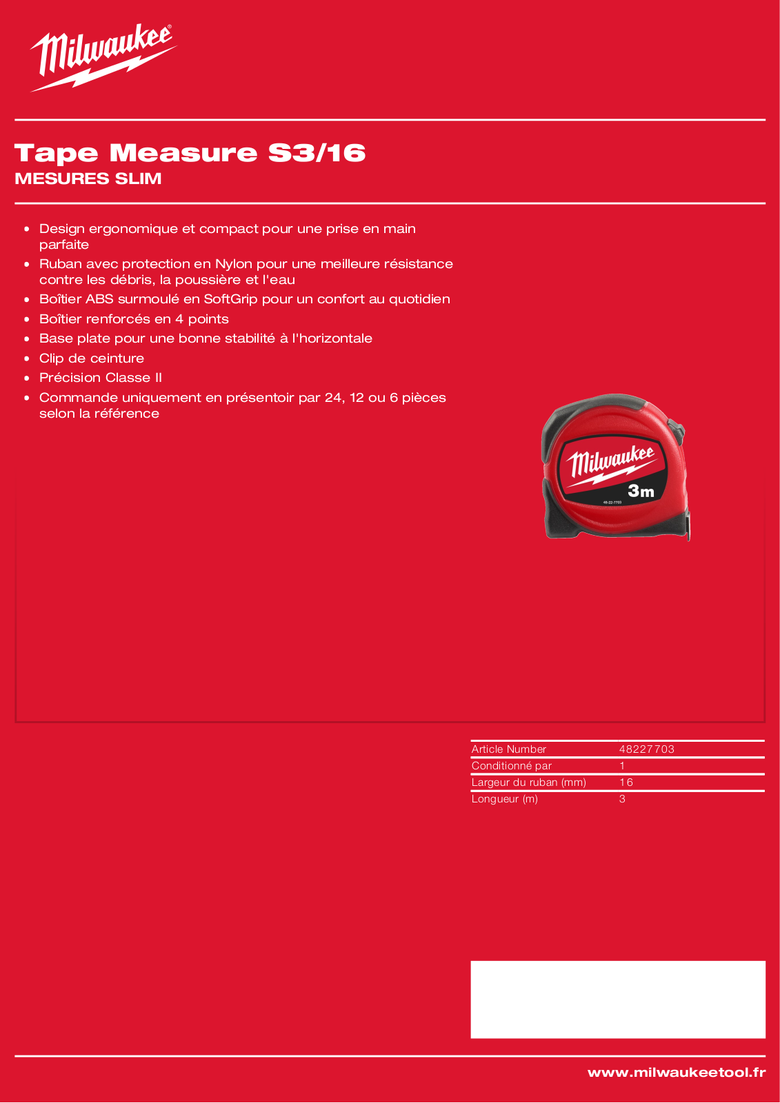 Milwaukee 48227703 Specification - ManualMachine.com
