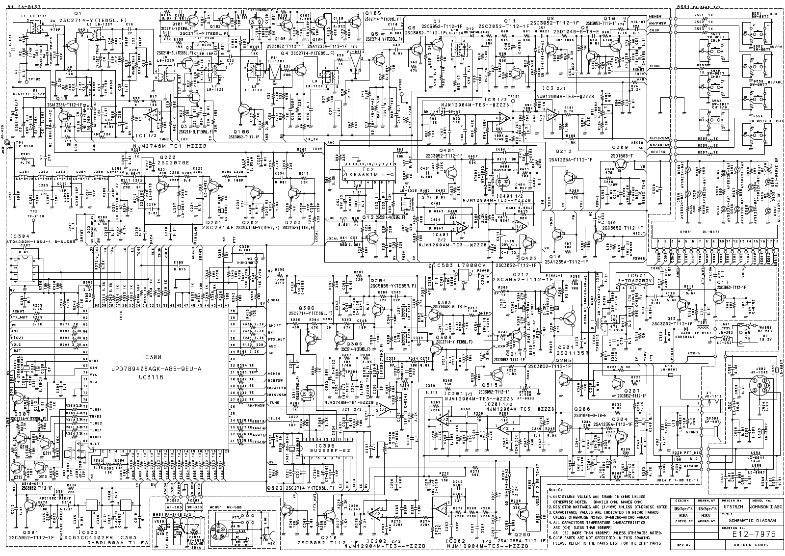 President Johnson 2 Schematic