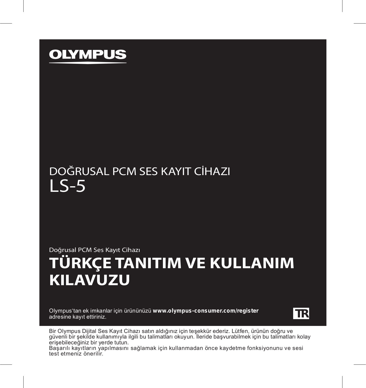 Olympus LS-5 User Manual