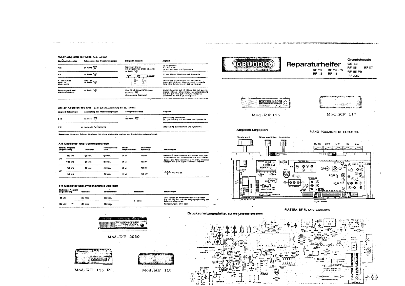 Grundig rf112 schematic