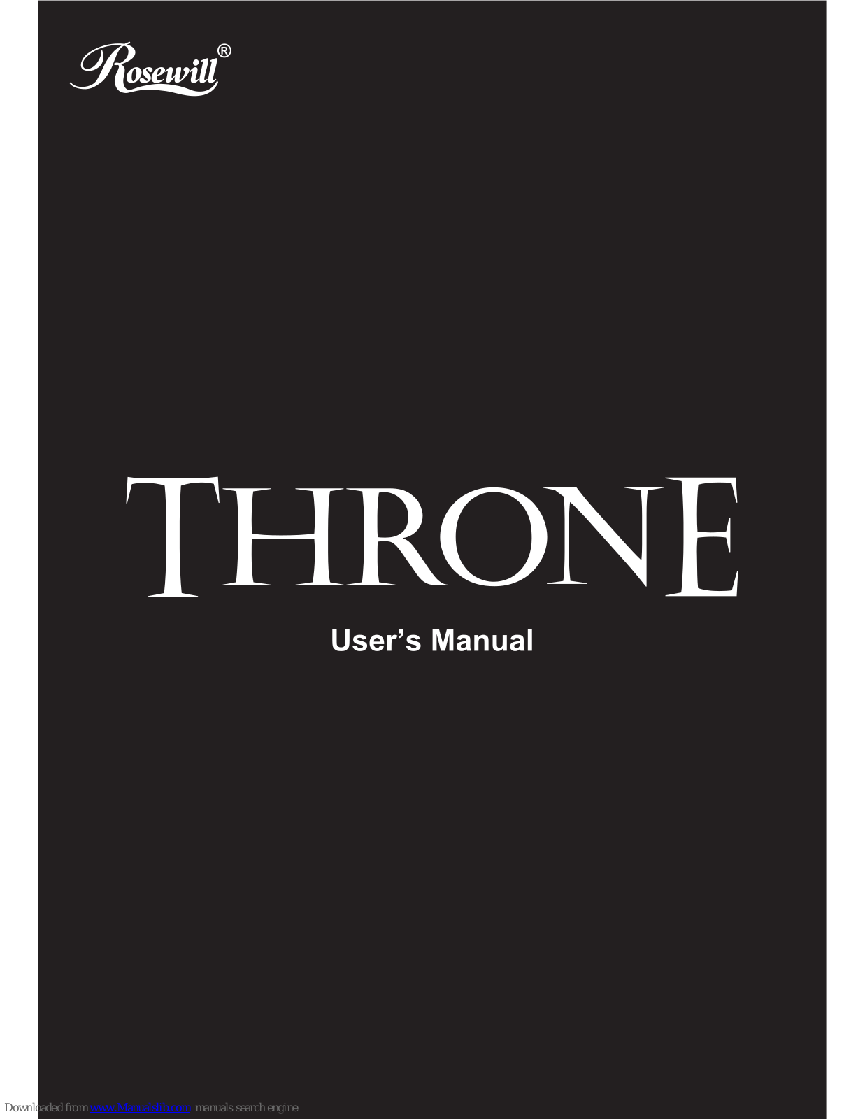 Rosewill THRONE User Manual