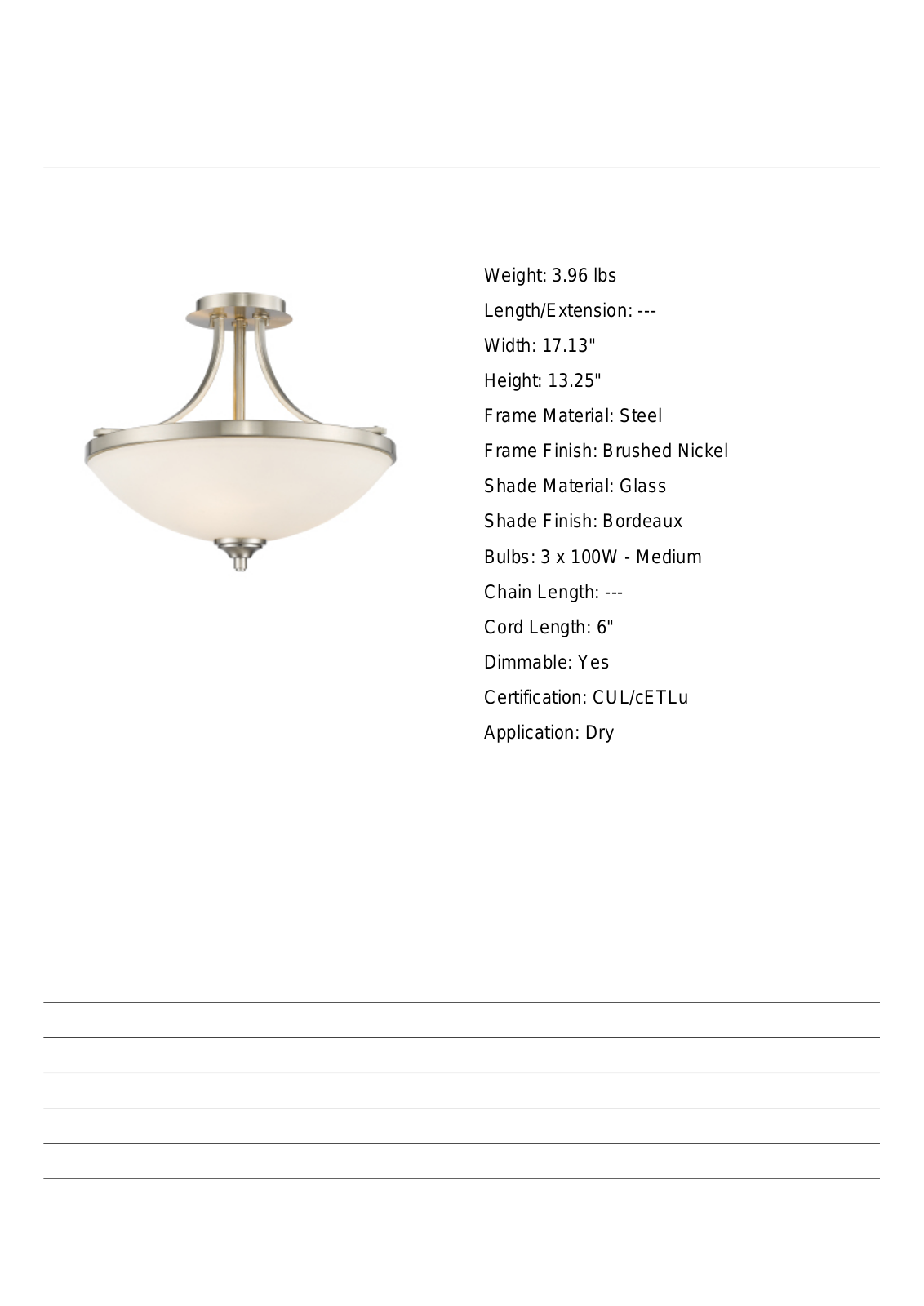 Fleur De Lis Living FDLV1135 Specifications - ManualMachine.com