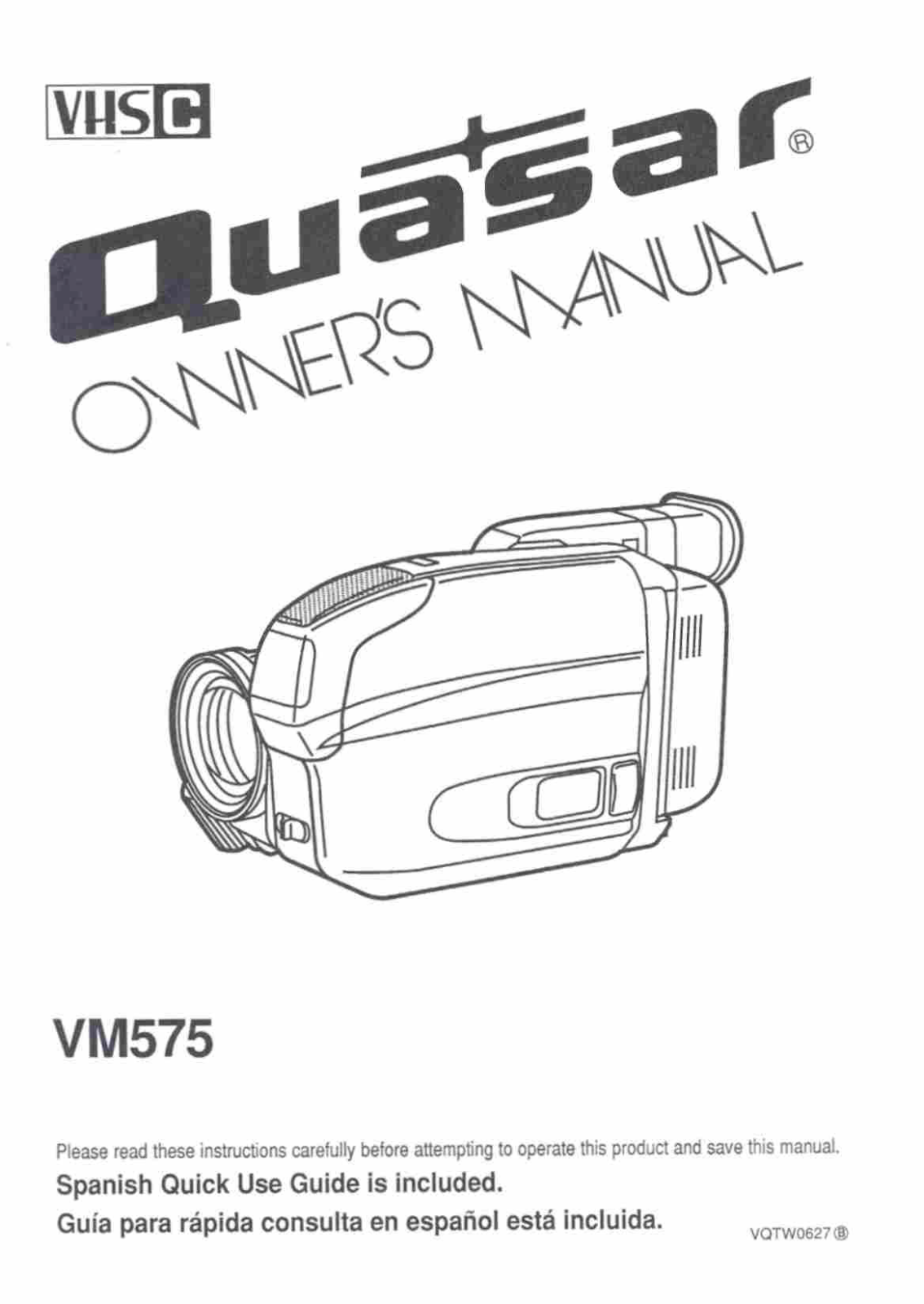 Panasonic vm-575 Operation Manual